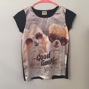 A “let the good times roll” T-shirt
